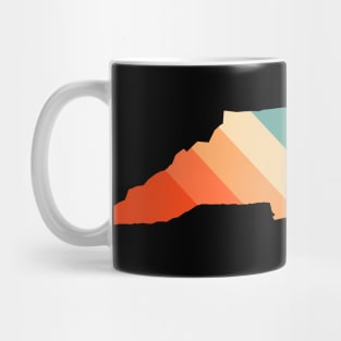 North Carolina State Retro Map Mug